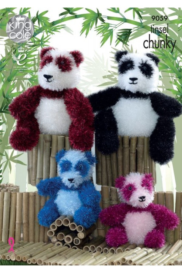Leaflet 9059 - King Cole Tinsel panda