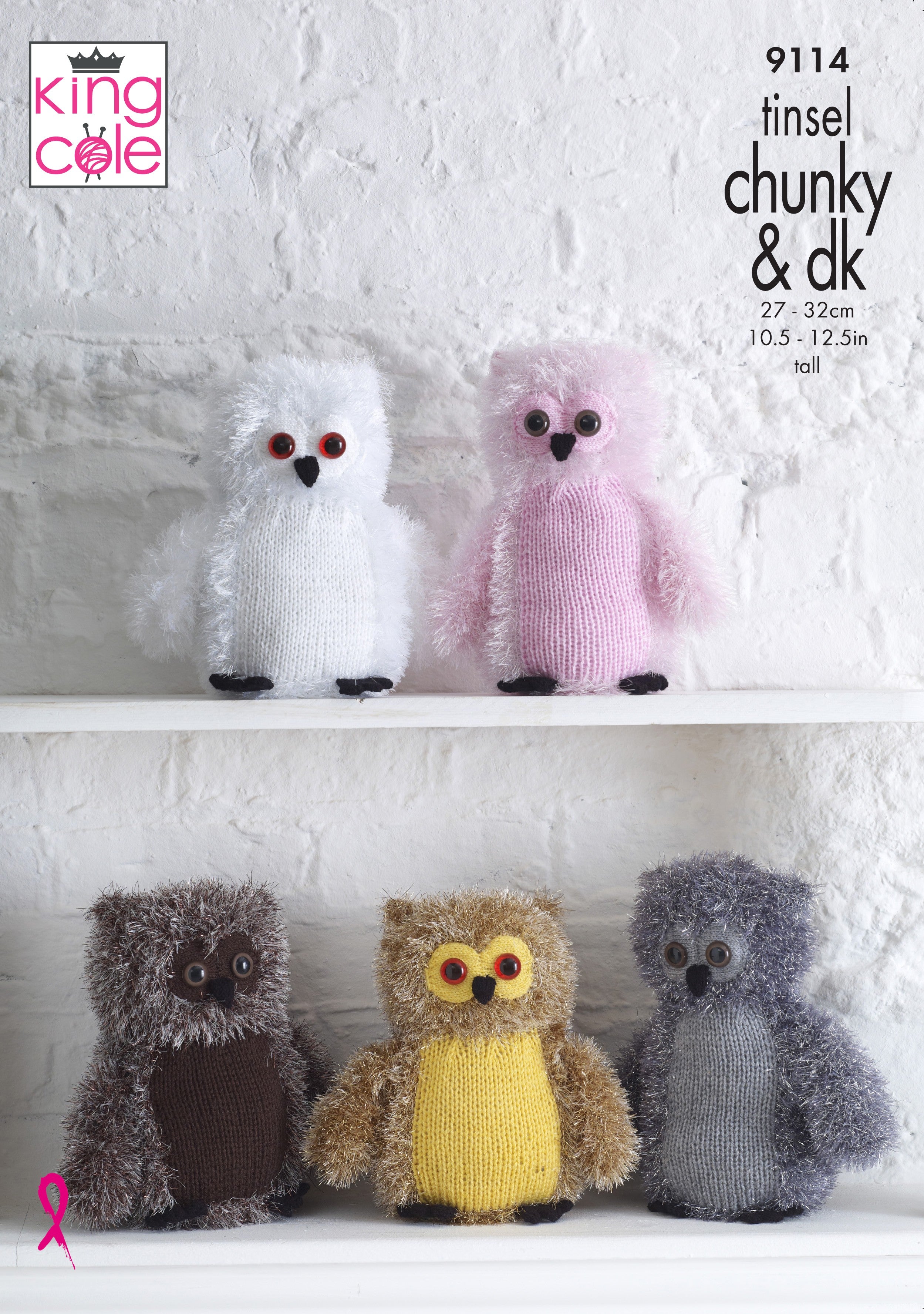 Leaflet 9114 - King Cole Tinsel owls