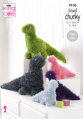 Leaflet 9130 - King Cole Tinsel dinosaurs