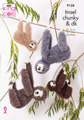 Leaflet 9138 - King Cole Tinsel sloths