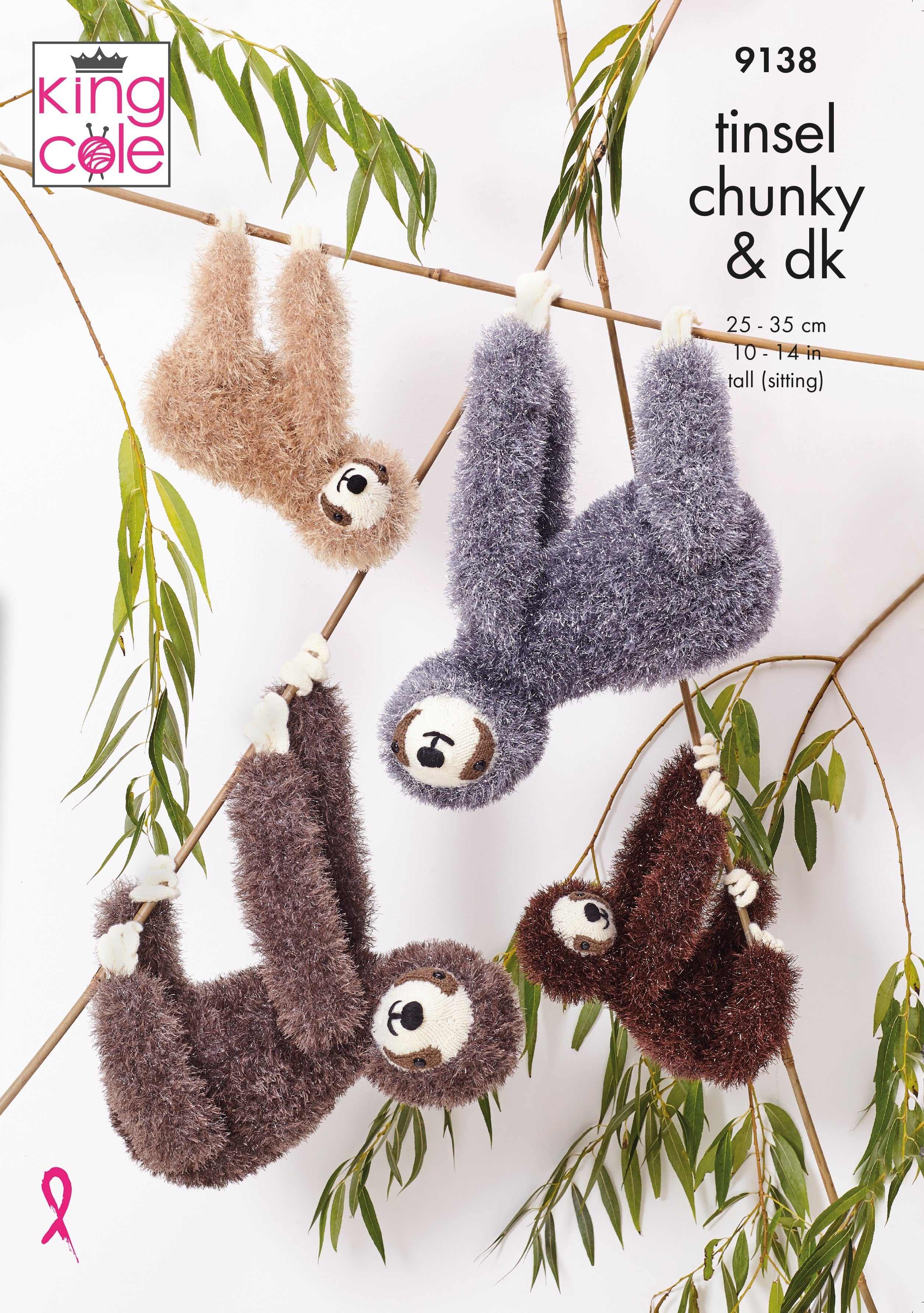 Leaflet 9138 - King Cole Tinsel sloths