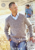 Leaflet 9141 - Sirdar 14 Ply men's jumper & vest