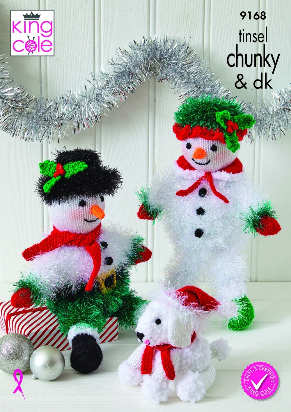 Leaflet 9168 - King Cole Tinsel & DK Christmas toys