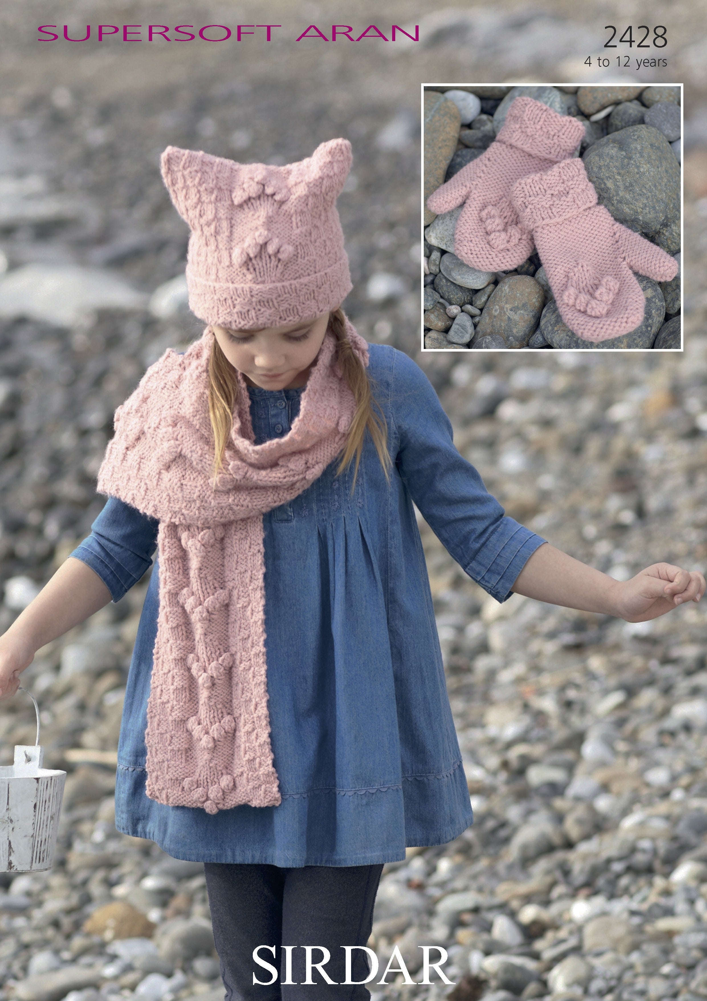 Leaflet Sirdar 2428 - 10 Ply hat, scarf mitts