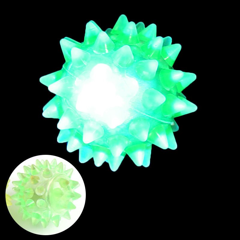 Light Up Spiky Ball-Green - Mooroolbark Wool