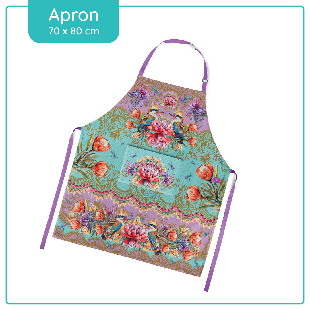 Lisa Pollock Apron - Vintage Kookas - AP24 - Mooroolbark Wool