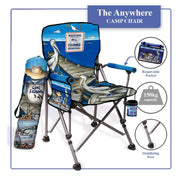 Lisa Pollock Camping Chair Gone Fishing - CHAIR1