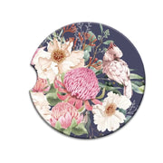 Lisa Pollock Car Coaster Blush Beauty