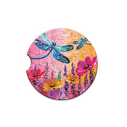 Lisa Pollock Car Coaster Playful Dragonflies - CCC155