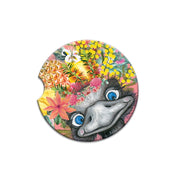 Lisa Pollock Car Coaster Happy Emu - CCC161