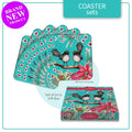 Lisa Pollock Coasters Set - CSTR08 - Willy Wagtails - Mooroolbark Wool