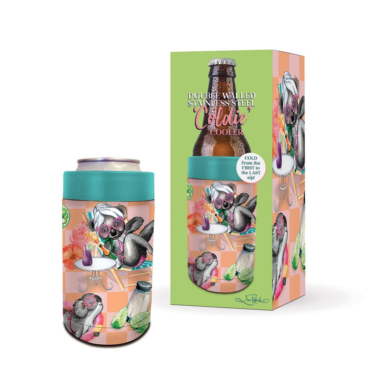 Lisa Pollock Coldie Cooler Koala Party TCH17 - Mooroolbark Wool