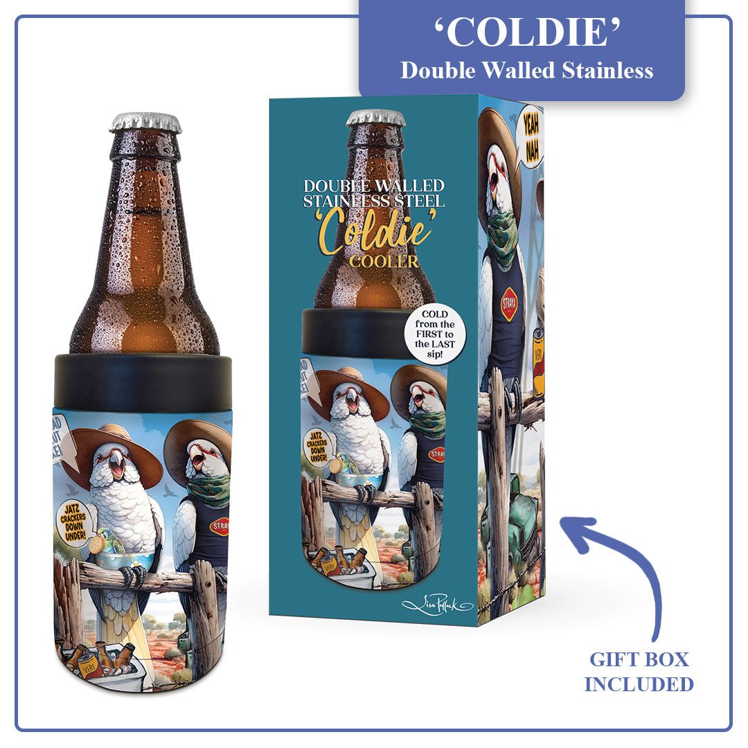 Lisa Pollock Coldie Cooler Squawking Slang TCH19             X disc - Mooroolbark Wool