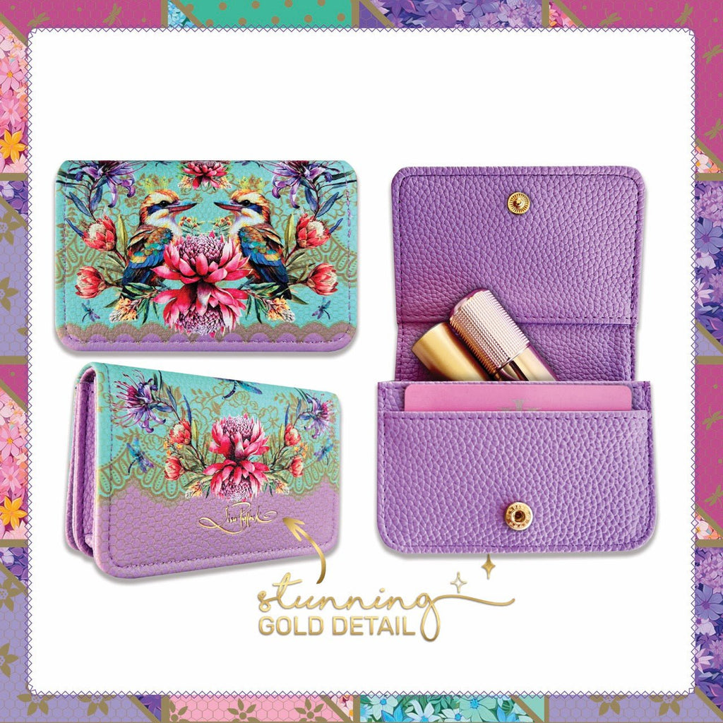 Lisa Pollock Compact Card Wallet - Kookaburra - Mooroolbark Wool