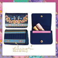 Lisa Pollock Compact Card Wallet - Wrens - Mooroolbark Wool