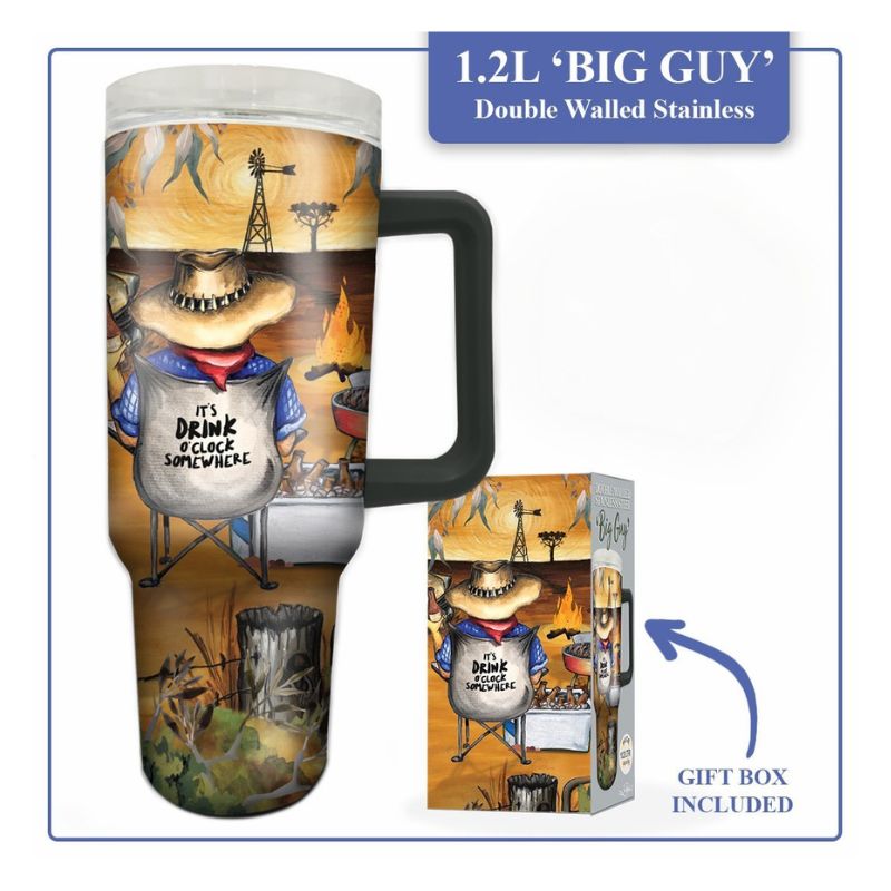 Lisa Pollock Stainless 1.2L Mug Campfire Beers-SSBG01