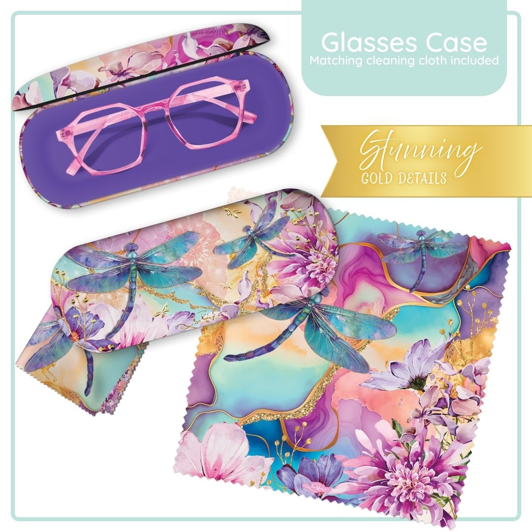 Lisa Pollock Glasses Case Love Birds - GC77 - Mooroolbark Wool