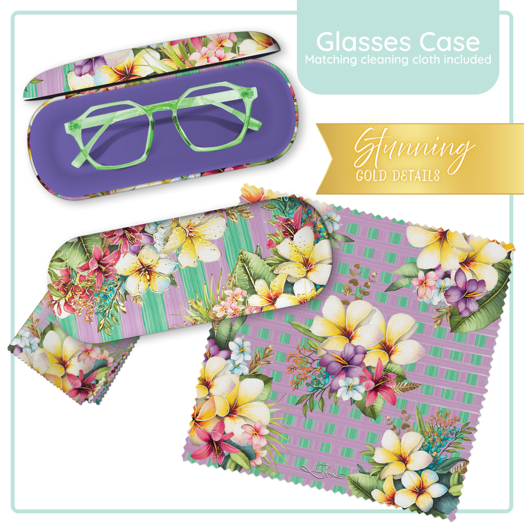 Lisa Pollock Glasses Case Paradise Bloom - GC83      X - Mooroolbark Wool