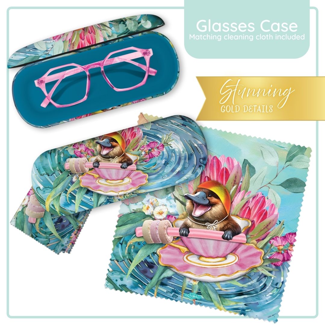 Lisa Pollock Glasses Case Platypus- GC79 - Mooroolbark Wool