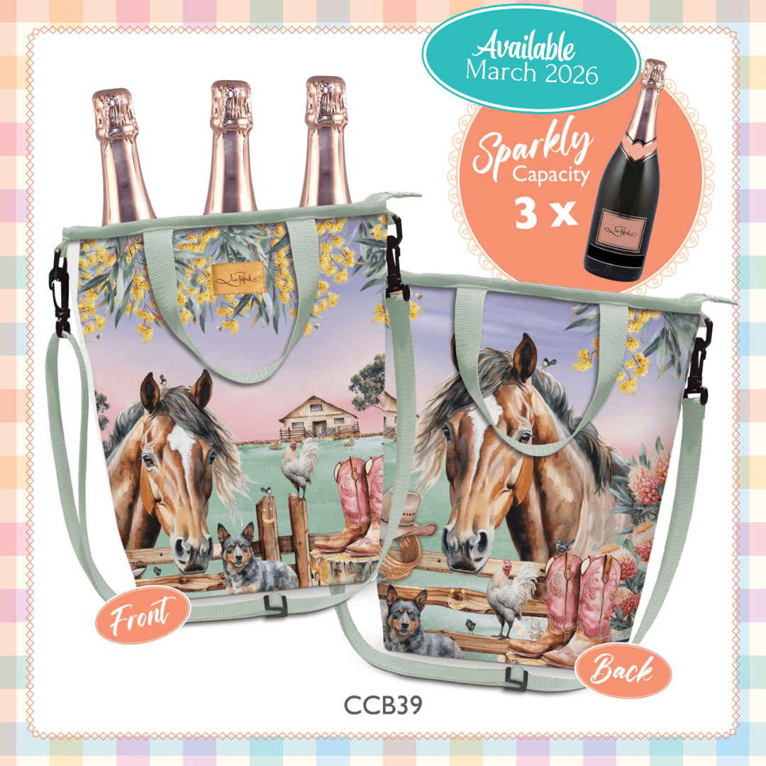 Lisa Pollock Insulated Cooler Bag Country Dusk- CCB39 - Mooroolbark Wool