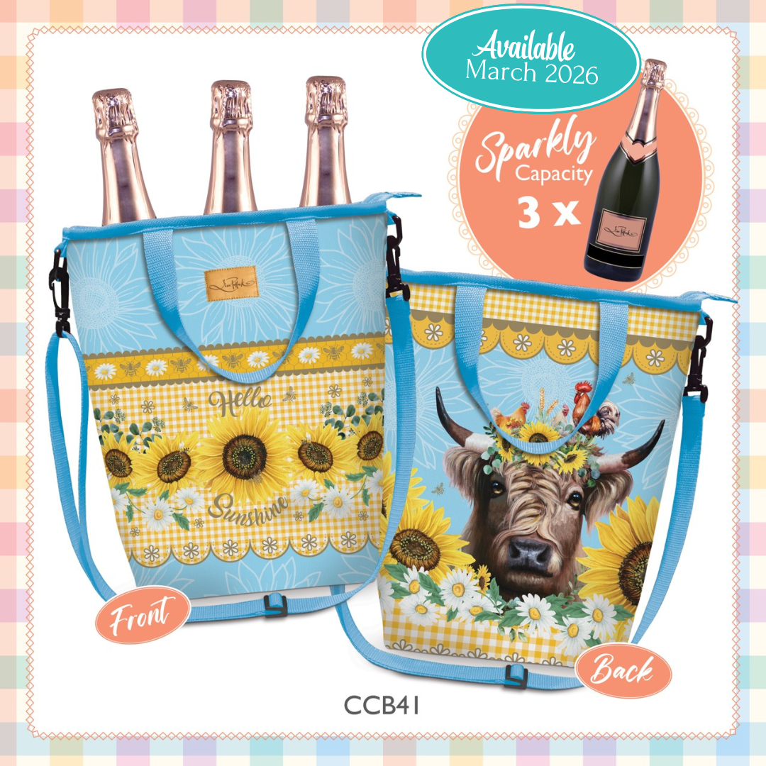 Lisa Pollock Insulated Cooler Bag Sunny Country - CCB41 - Mooroolbark Wool