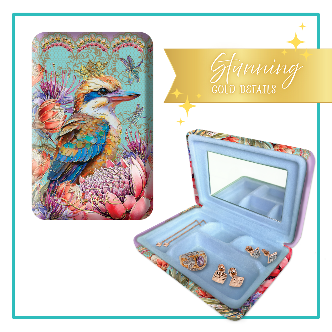 Lisa Pollock Jewellery Cases-Kookaburra - Mooroolbark Wool