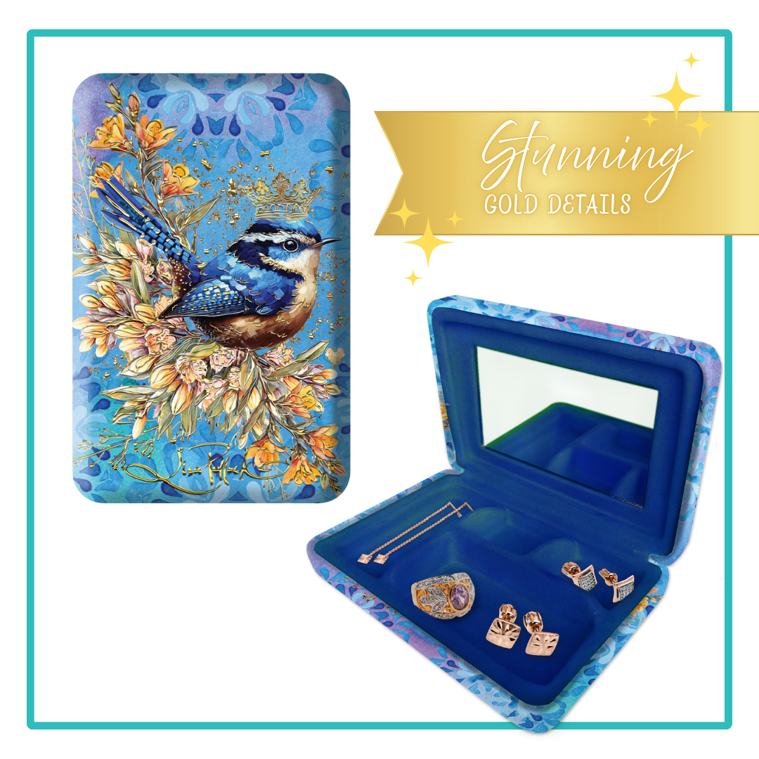 Lisa Pollock Jewellery Cases-Wren - Mooroolbark Wool