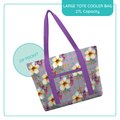 Lisa Pollock Large Tote Cooler Bag - Paradise Bloom - LTC14 - Mooroolbark Wool