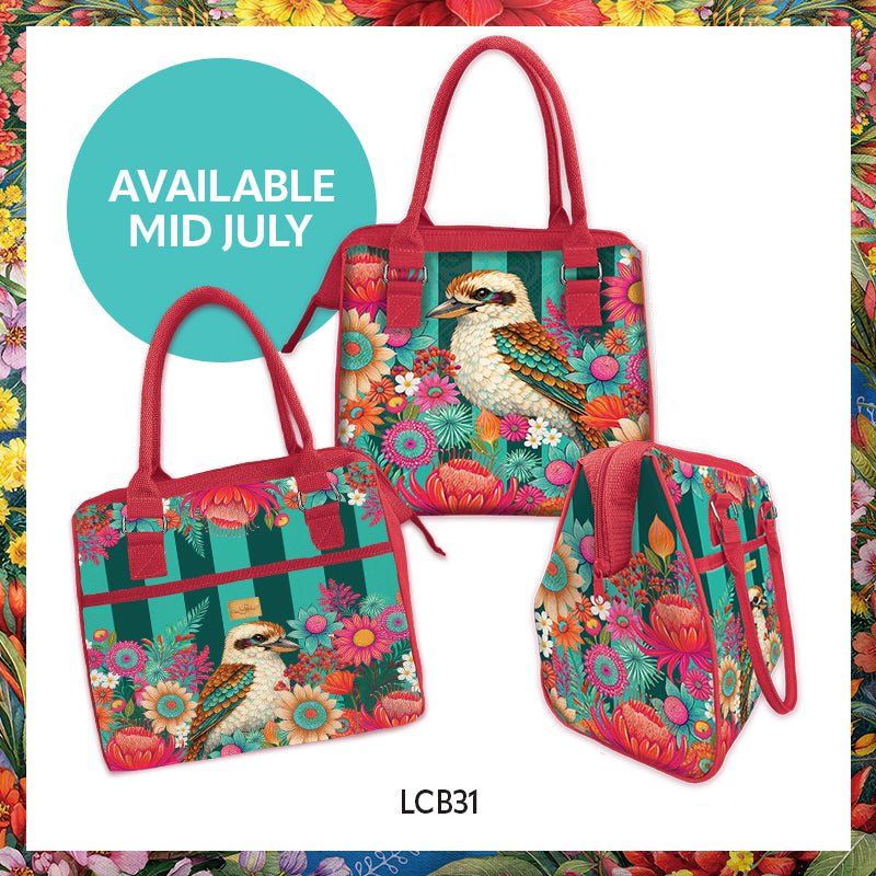 Lisa Pollock Lunch Cooler Bag Brilliant Kookaburra - LBC31 - Mooroolbark Wool