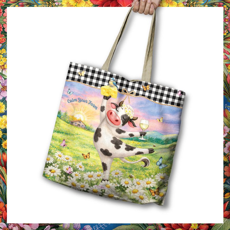 Lisa Pollock Shopping Bag - Calm your Farm - RSB114 - Mooroolbark Wool