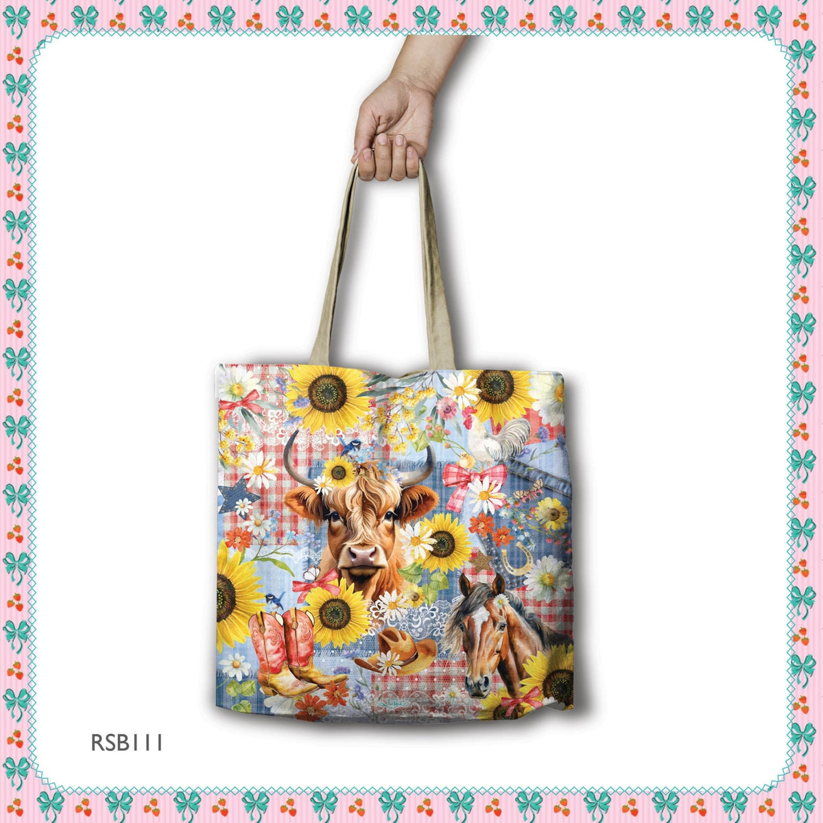 Lisa Pollock Shopping Bag - Country Collection RSB111 - Mooroolbark Wool