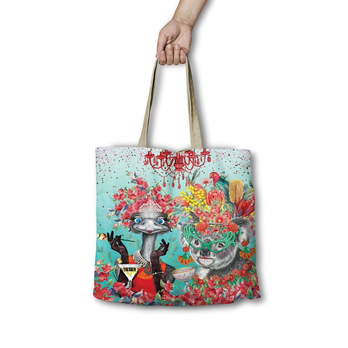Lisa Pollock Shopping Bag - Girl's Night RSB65 - Mooroolbark Wool