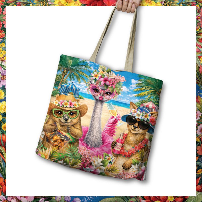 Lisa Pollock Shopping Bag - Girls on Tour - RSB118 - Mooroolbark Wool