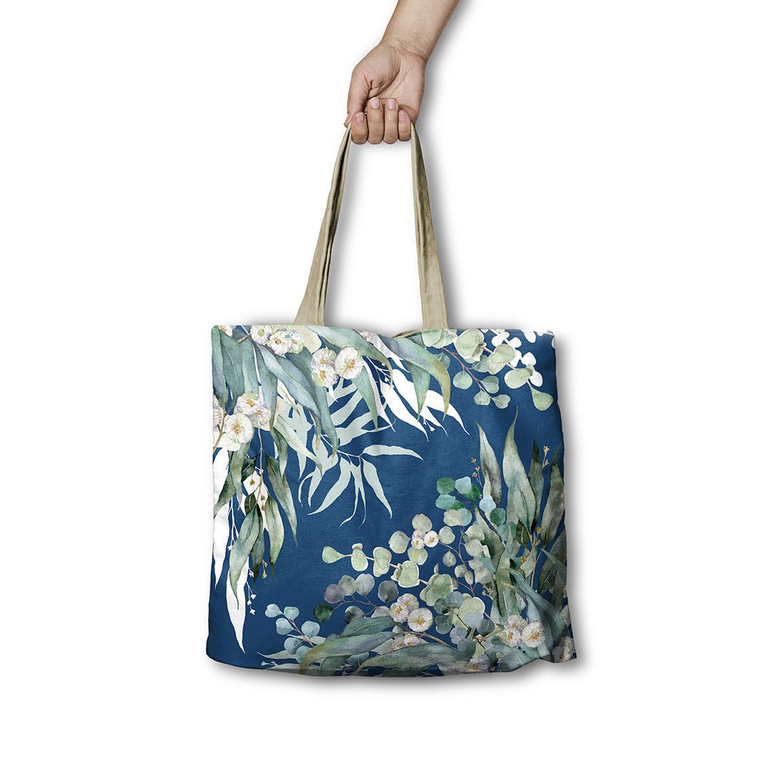 Lisa Pollock Shopping Bag Native Eucalypt RSB32 - Mooroolbark Wool