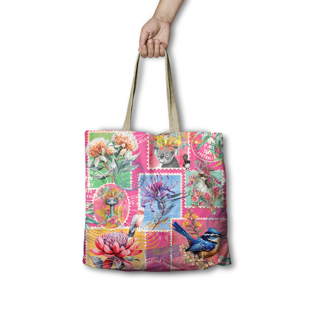 Lisa Pollock Shopping Bag - Oz Foodie Koala RSB91 - Mooroolbark Wool