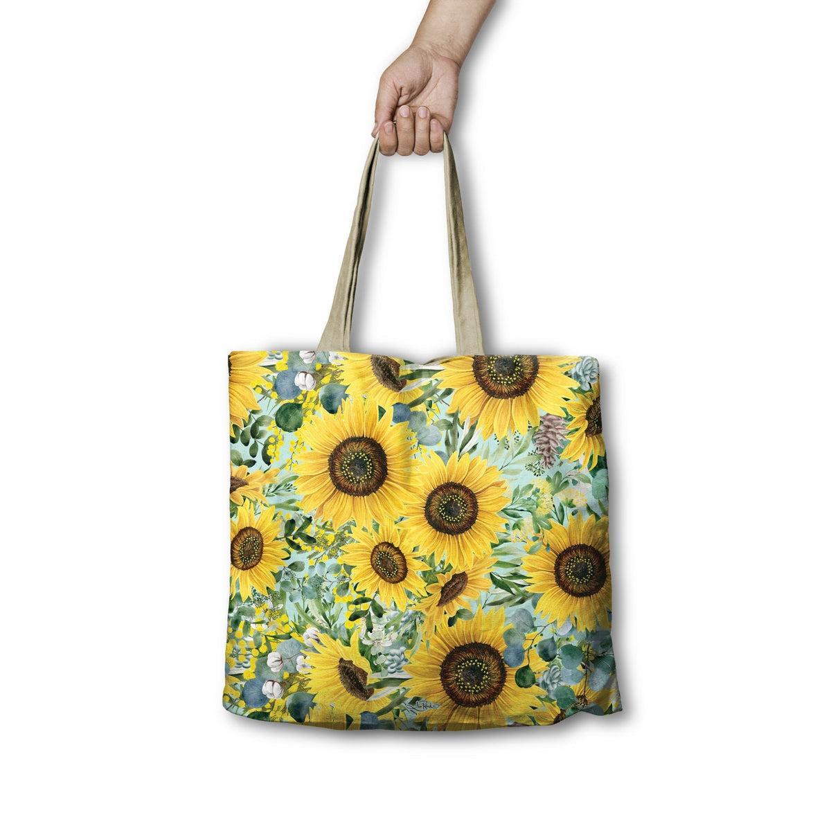 Lisa Pollock Shopping Bag - Sunflower Bright RSB36 - Mooroolbark Wool