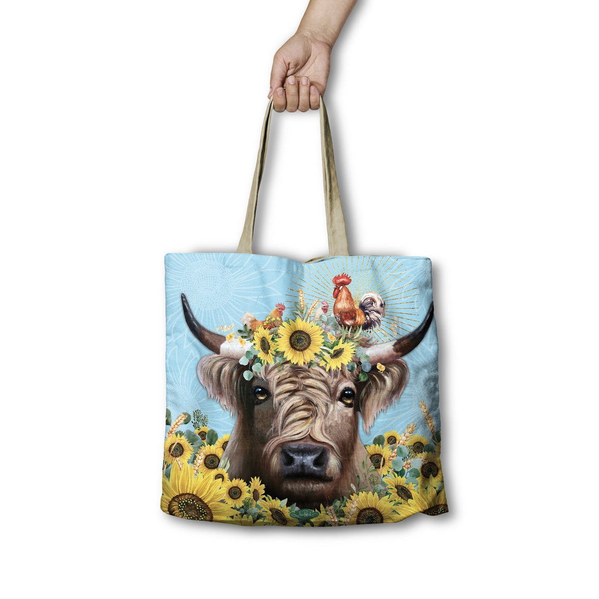 Lisa Pollock Shopping Bag Sunny Highland RSB95 - Mooroolbark Wool