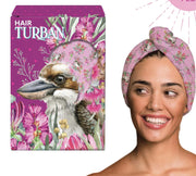 Lisa Pollock Hair Turban-Blush Kookaburra TURB3