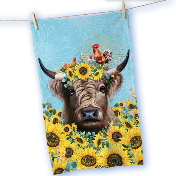 Lisa Pollock Tea Towel - Sunny Highland TT18