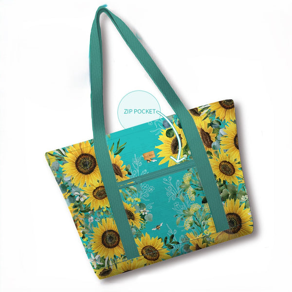 Lisa Pollock Large Tote Cooler Bag Bee Sunny - LTC05