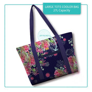 Lisa Pollock Large Tote Cooler Bag Blush Beauty - LTC06