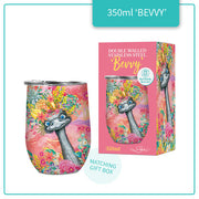 Lisa Pollock Bevvy Travel Mug 350ml-Happy Emu SSB027