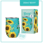 Lisa Pollock Bevvy Travel Mug 350ml-Bee Sunny SSB028