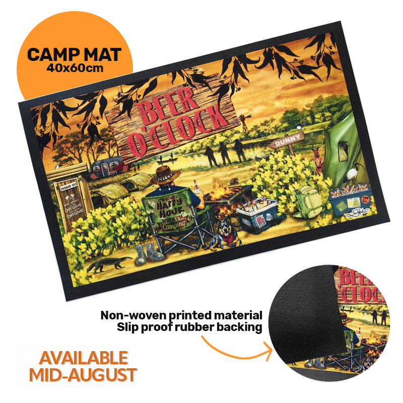 lisa pollock camp mat camp beer o'clock - CMPM03