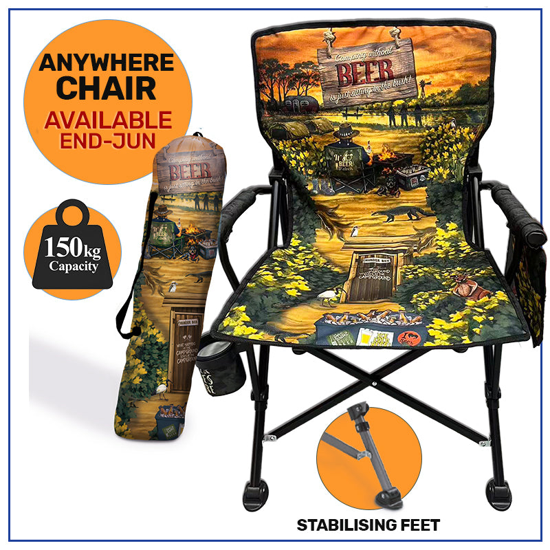 Lisa Pollock Camping Chair Camping without Beer CHAIR9