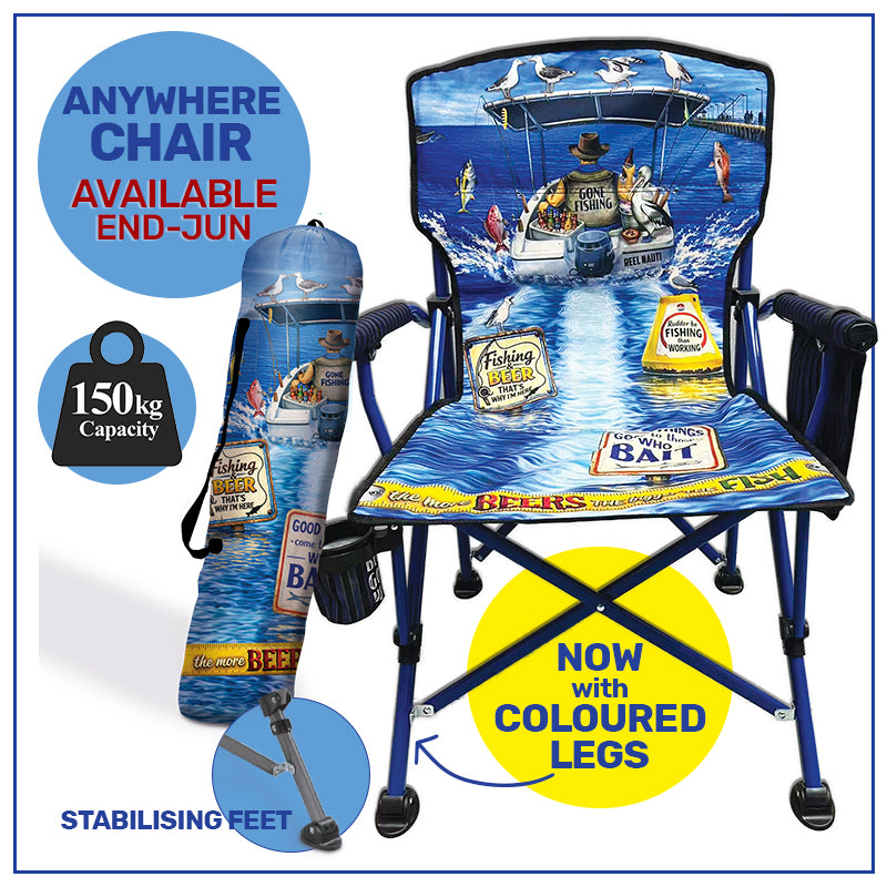 Lisa Pollock Camping Chair 
fishing & beer CHAIR8