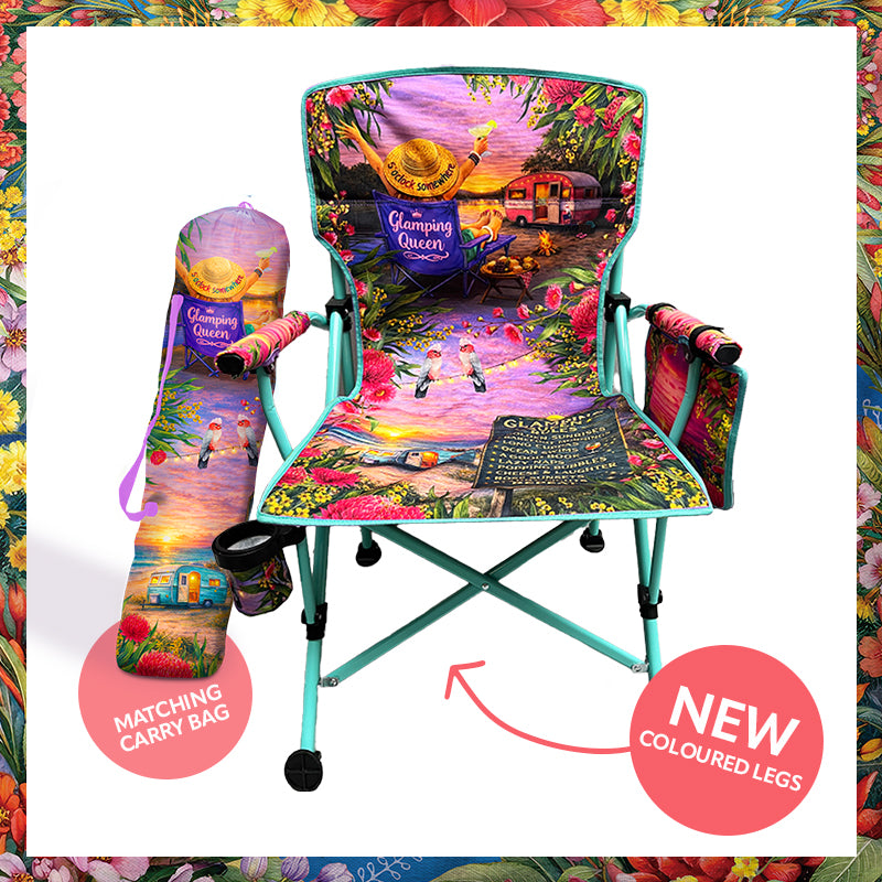 Lisa Pollock Camping Chair glamping queen rules - chair10