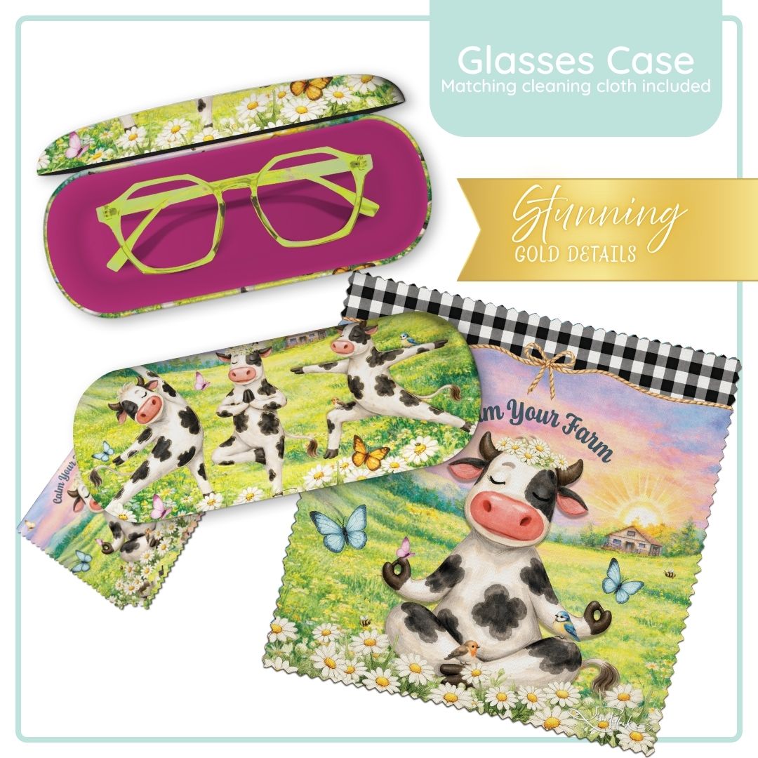 Lisa Pollock Glasses Case Calm your Farm - GC91