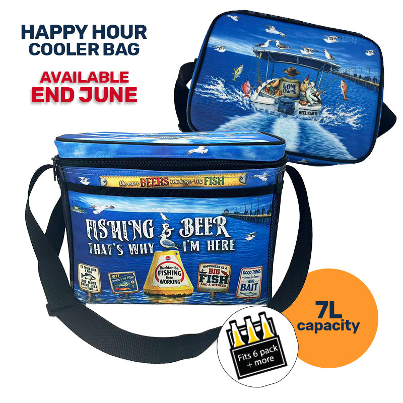 Lisa Pollock Insulated Cooler Bag Fishing & Beer - HHCB11