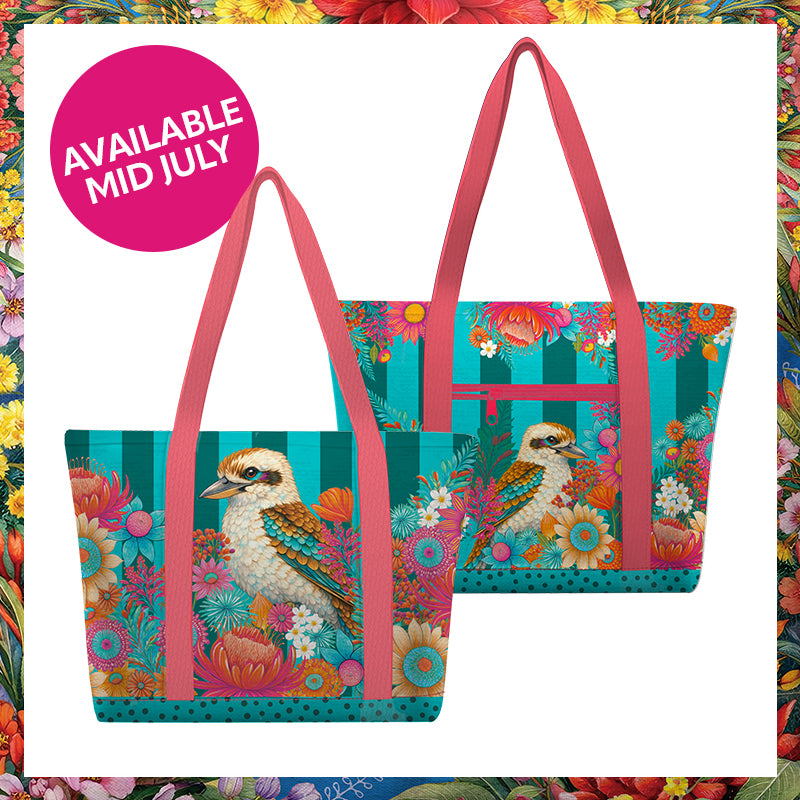 Lisa Pollock Large Tote Cooler Bag - Brilliant Kookaburra LTC19